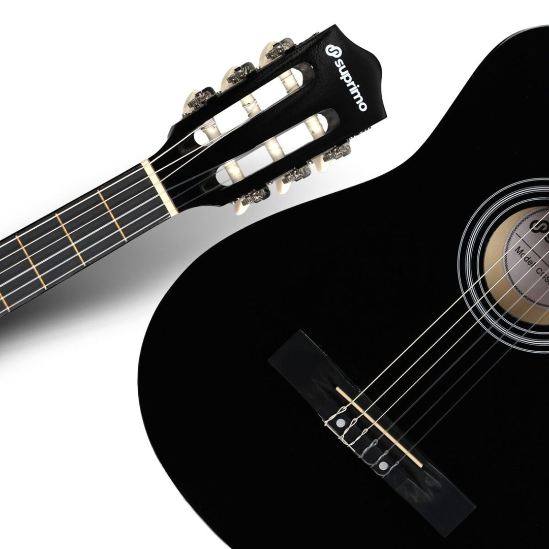 Suprimo CGS3 BK Guitarra clásica 4/4 – Set de iniciación negro