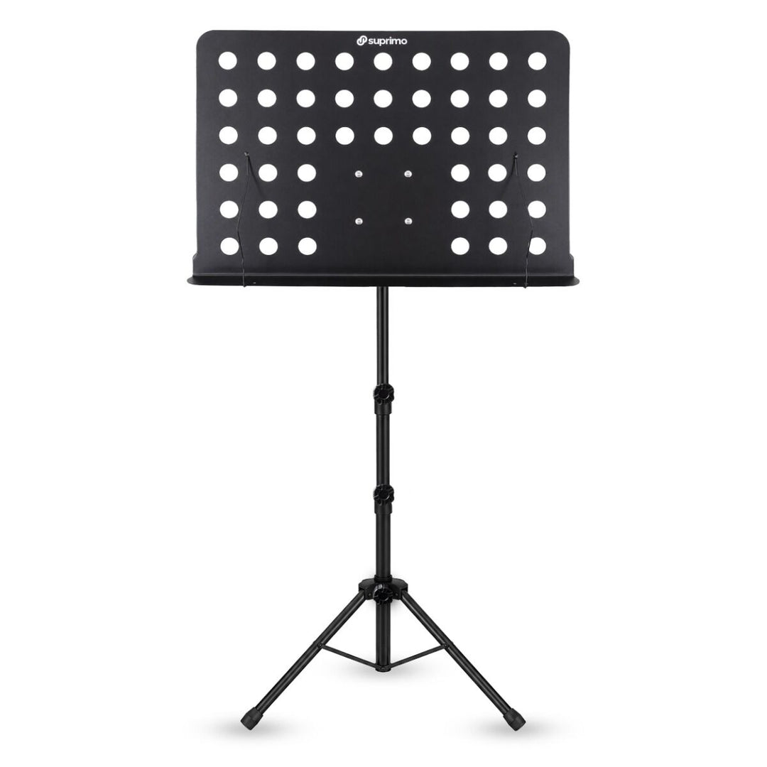 D4 Atril para partituras ajustable 82-146 cm, Negro