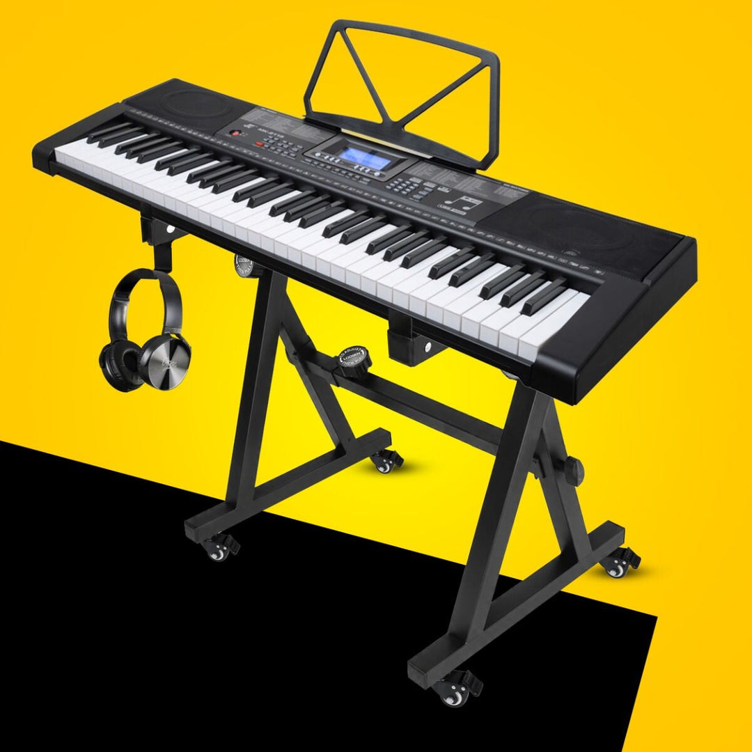 Soporte de teclado con ruedas