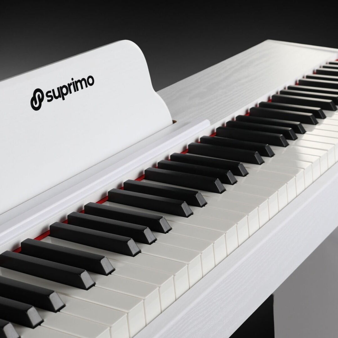 Suprimo SDP88 WH piano digital de 88 teclas con teclas contrapesadas, blanco