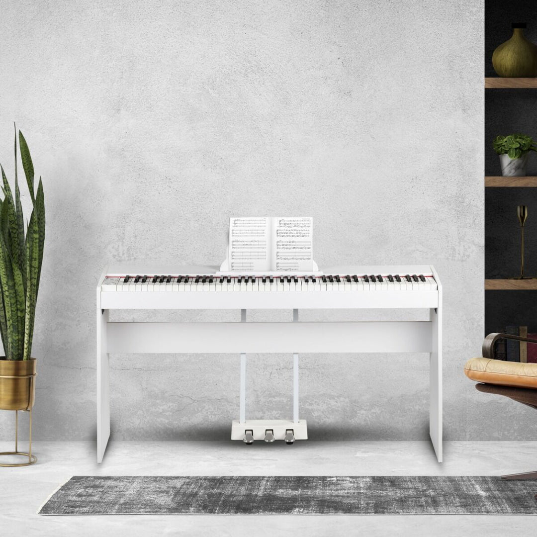 Suprimo SDP88 WH piano digital de 88 teclas con teclas contrapesadas, blanco