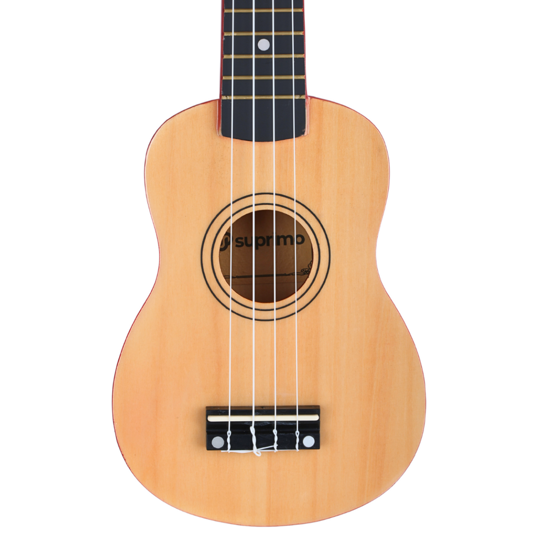 Ukulele soprano; madera natural