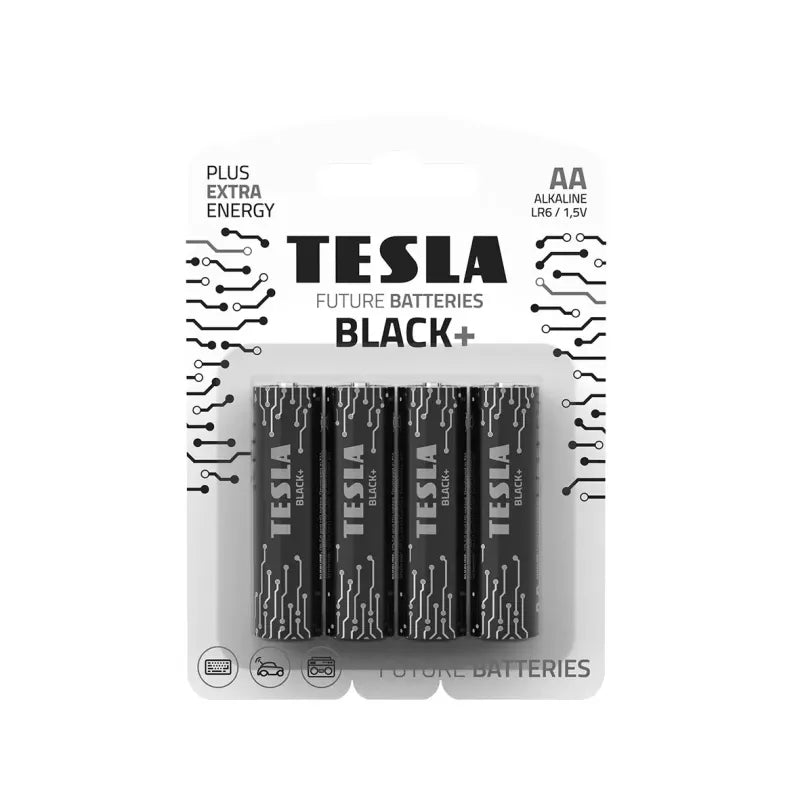 Tesla Black+ Pilas AA (4 uds)