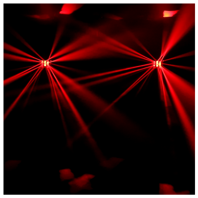 Light4Me Turbo Derby 4 en 1 – RGBW, UV, strobe y laser
