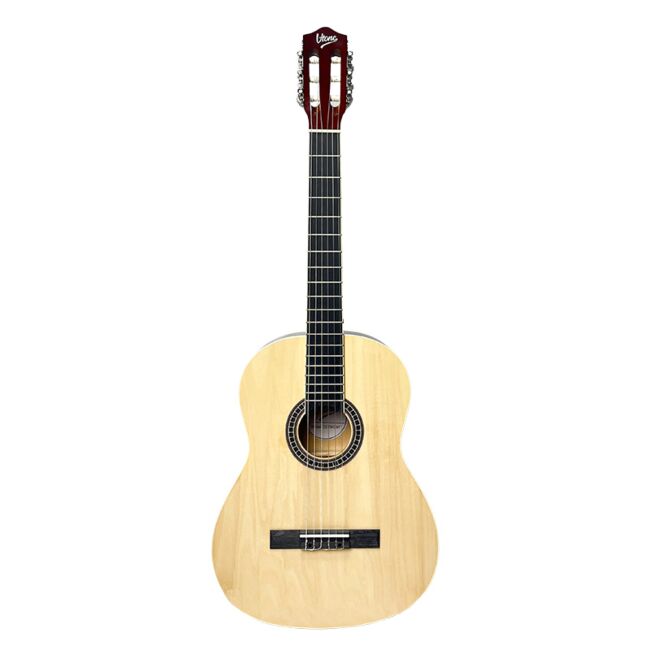 V-Tone CG TWO NT Guitarras clásica 4/4 Set de inicio en color natural con funda y accesorios