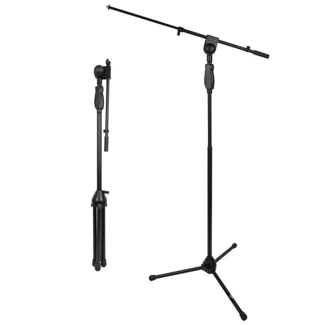 Soporte de micrófono con brazo Boom y bloqueo automático
