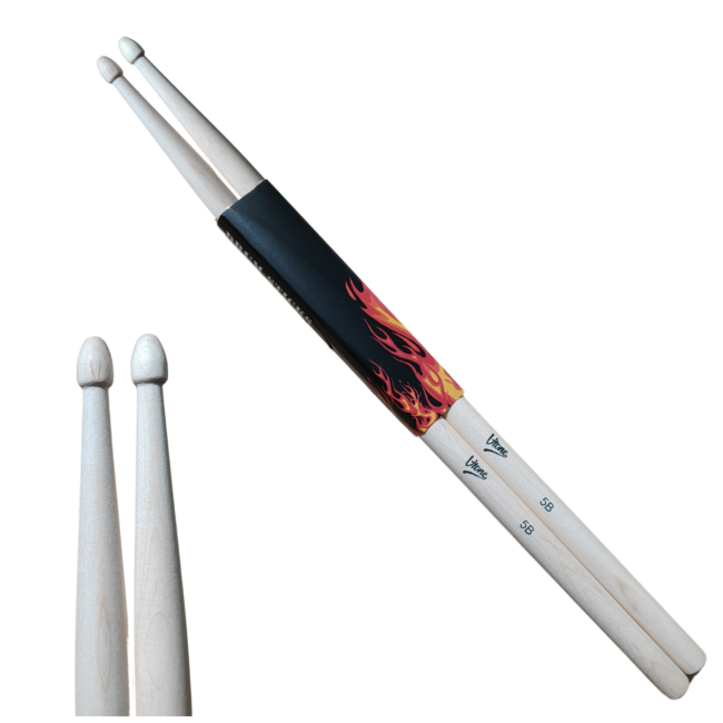 Baquetas V-Tone DS-5B de arce – naturales, ligeras (2 uds.)