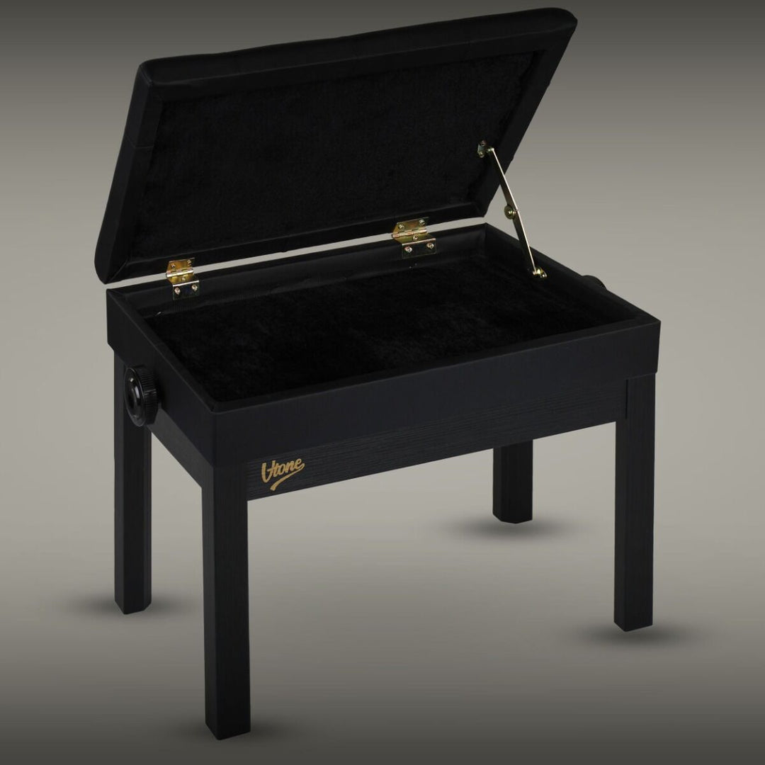 V-TONE PB2 BK Banqueta para piano – Ajustable 49–57 cm