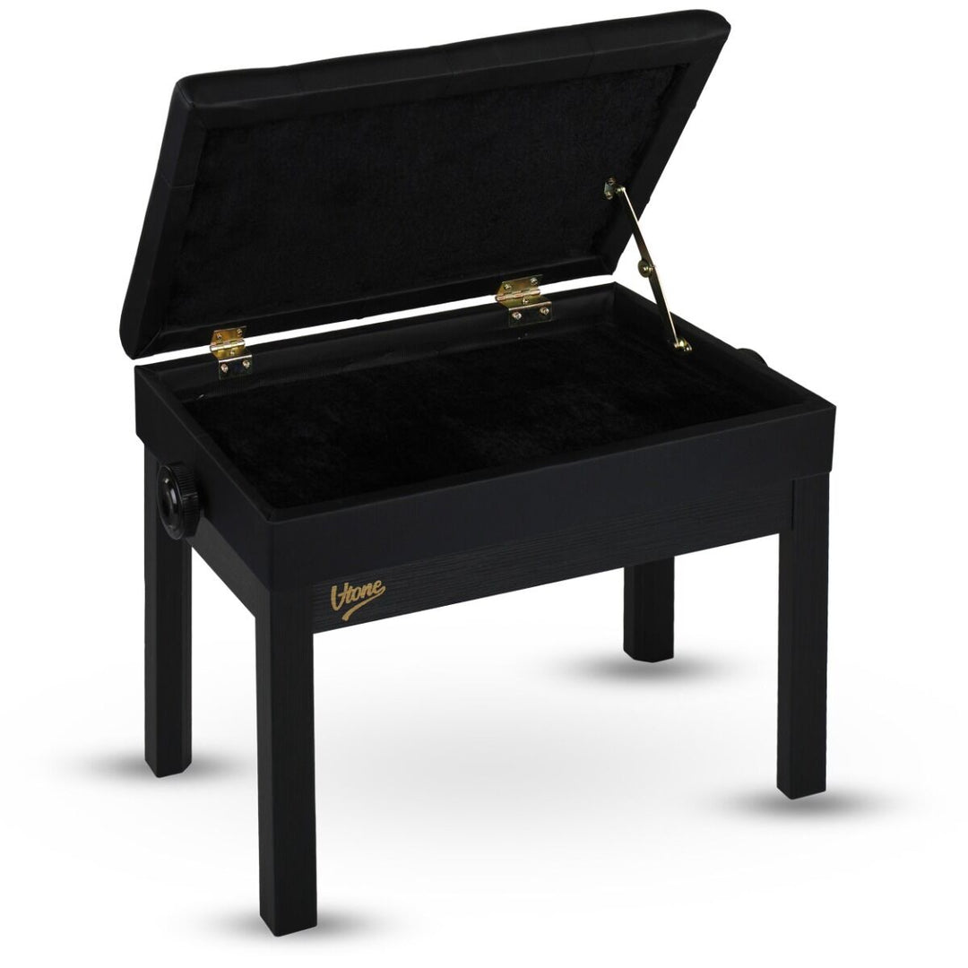V-TONE PB2 BK Banqueta para piano – Ajustable 49–57 cm
