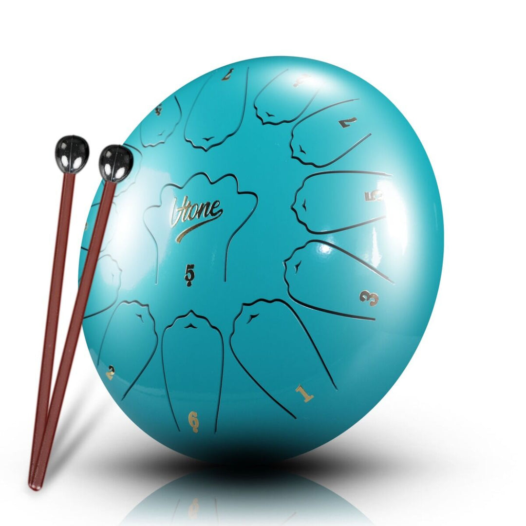Tongue Drum 12" Cian incl. bolsa (13 tonos escala de C)
