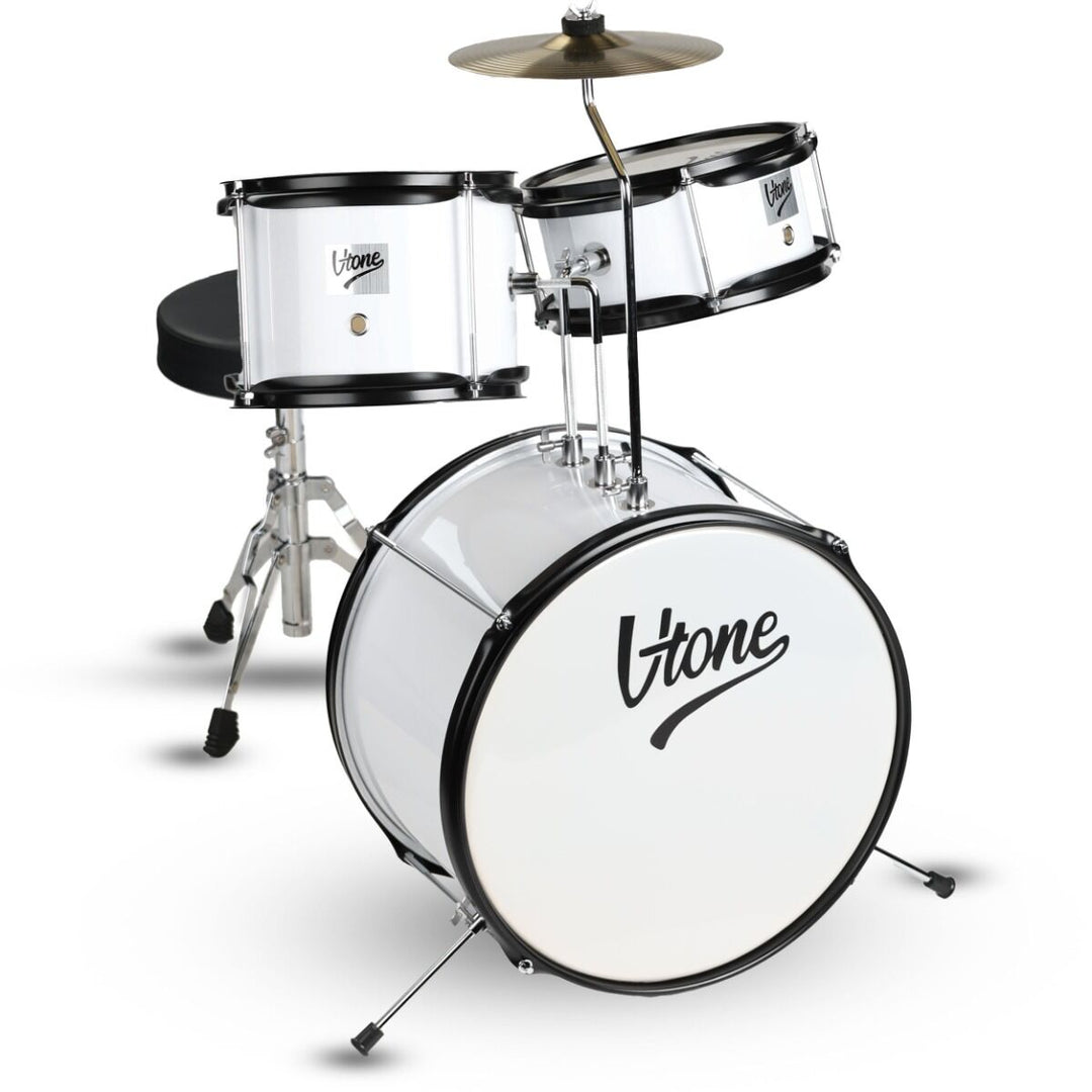 V-TONE VD Junior WH Batería infantil – Batería acústica blanca para niños