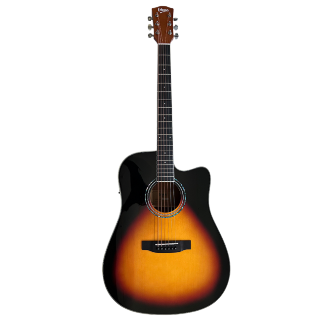 V-TONE VEAG1 CE VS guitarra electroacústica 4/4 dreadnought cutaway sunburst