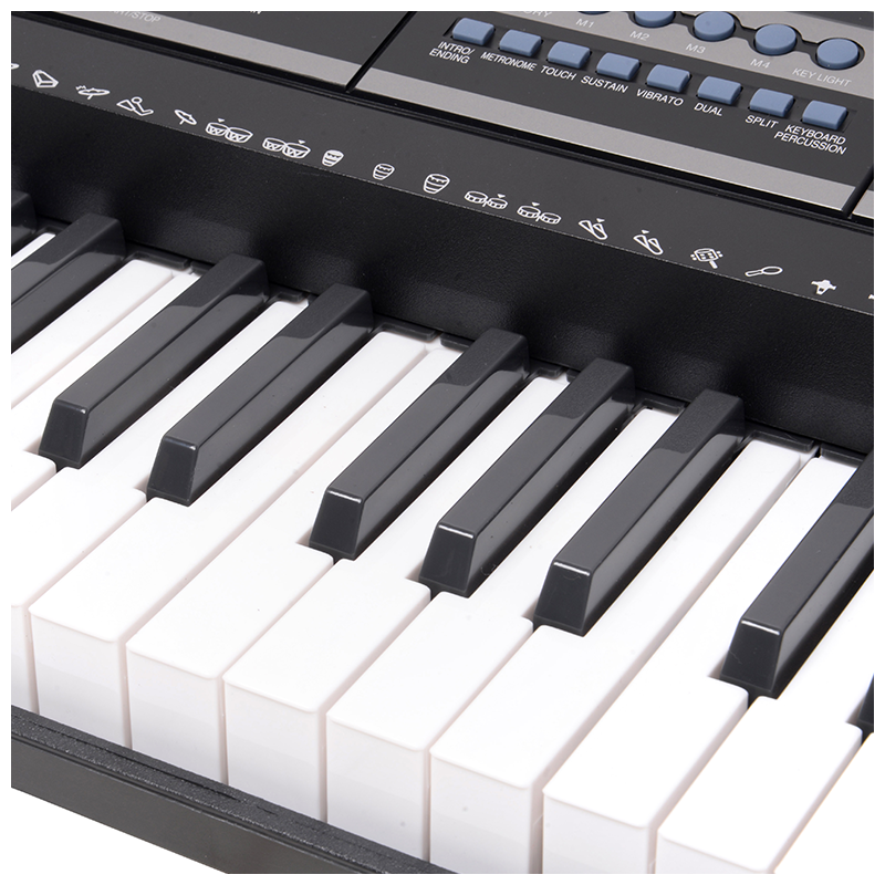 V-TONE VK-500 61L teclados – 61 teclas con función de aprendizaje LED para niños y principiantes