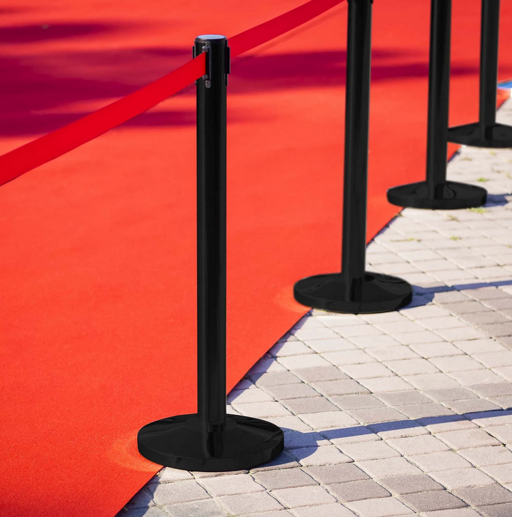 Postes delimitadores 2 unidades – Negro/Rojo