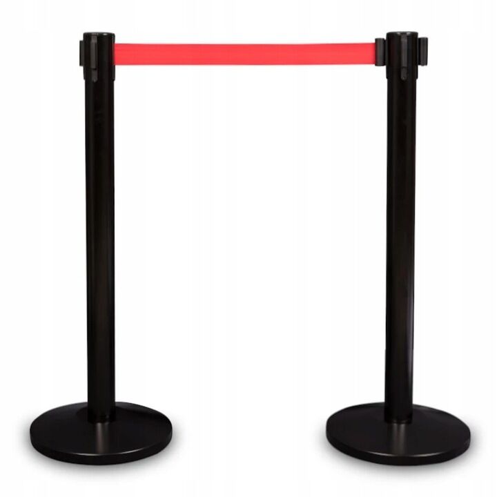Postes delimitadores 2 unidades – Negro/Rojo