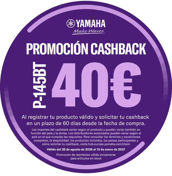 Cashback de Yamaha: recibe 40 € – mira cómo