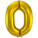 Globo de Foil Número 0 (Oro, 86 cm)