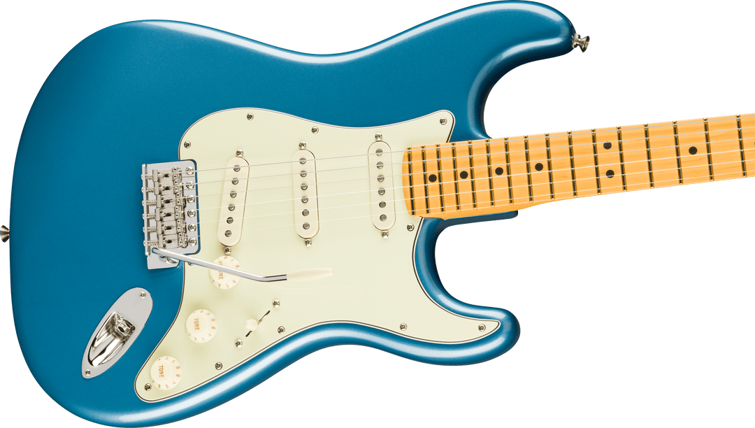 Fender American Professional Classic Stratocaster, Diapasón de arce, Faded Lake Placid Blue