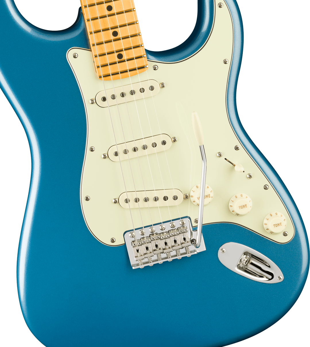 Fender American Professional Classic Stratocaster, Diapasón de arce, Faded Lake Placid Blue