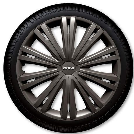 16" juego de tapacubos Giga color carbón