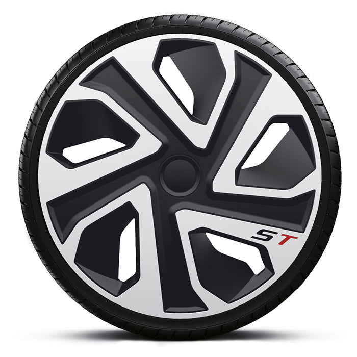 18" ST conjunto de tapacubos plateados