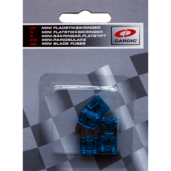 Fusibles MINI de 15 amperios (paquete de 5 uds.)