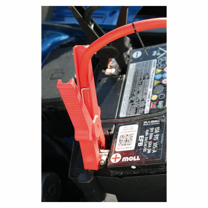 Juego de cables de arranque con protector eléctrico, 2,5m