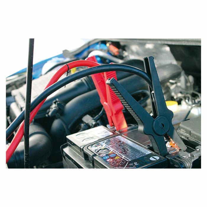 Juego de cables de arranque con protector eléctrico, 2,5m