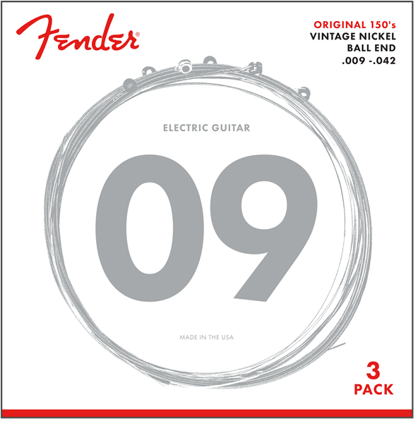 Fender Original 150 Cuerdas de Guitarra (.009-.042)