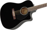 Fender CD-60SCE Dreadnought Western Guitarra (Sort)