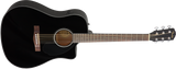 Fender CD-60SCE Dreadnought Western Guitarra (Sort)