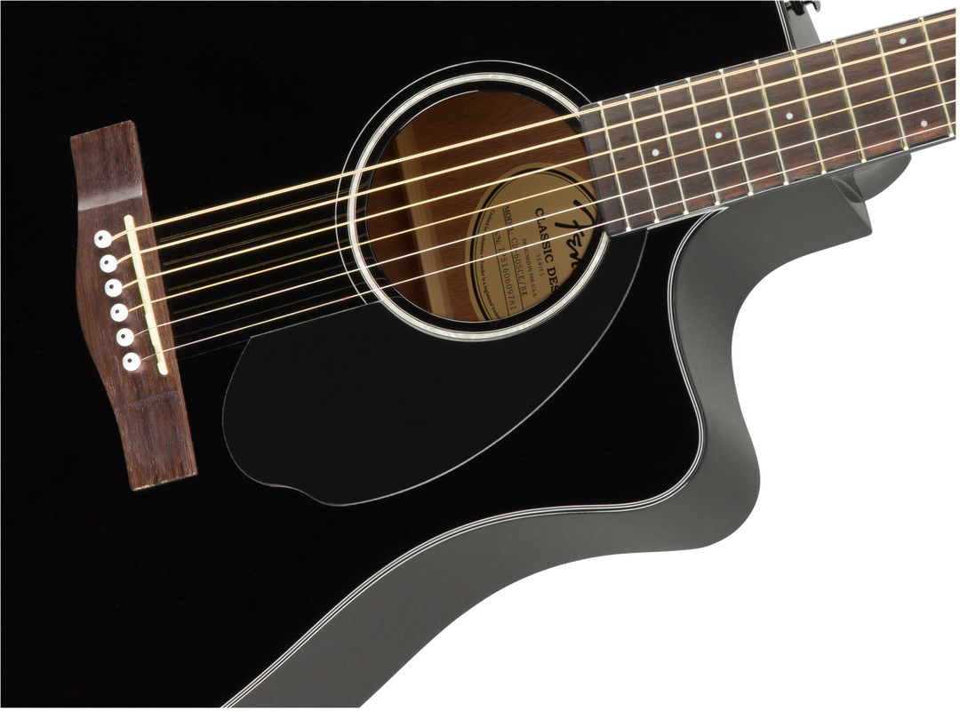 Fender CD-60SCE Dreadnought Western Guitarra (Sort)
