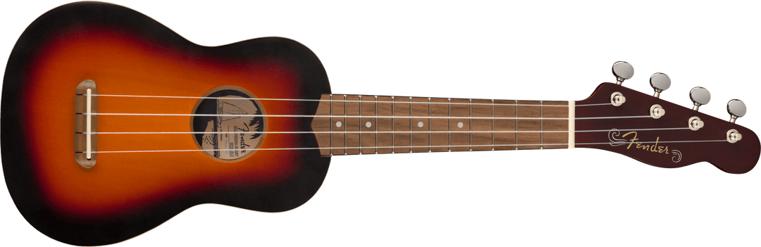 Fender Venice Ukeleles soprano (Sunburst de 2 colores)