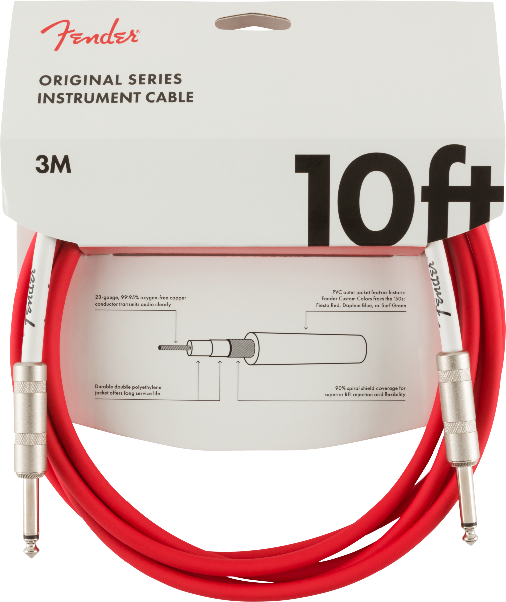 Fender Original instrument cable, 3m (Fiesta Red )