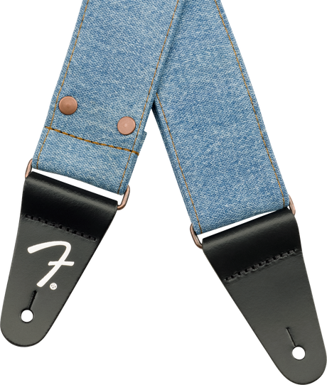 Fender x Wrangler Denim Correa de Guitarra (Light Indigo, 2")