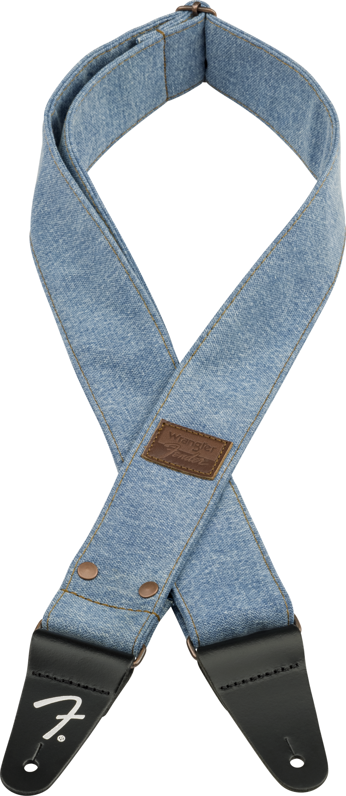 Fender x Wrangler Denim Correa de Guitarra (Light Indigo, 2")