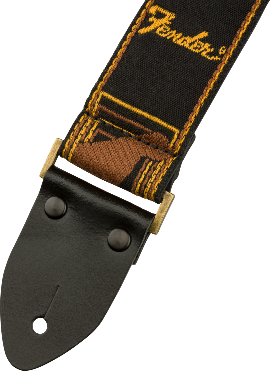 Fender Legacy Vintage Correa de Guitarra (Black/Yellow/Brown, 2")