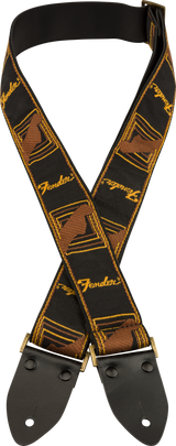 Fender Legacy Vintage Guitar strap (Black/Yellow/Brown, 2")