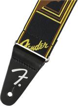 Fender Weighless Correa de Guitarra (Black/Yellow/Brown, 2")