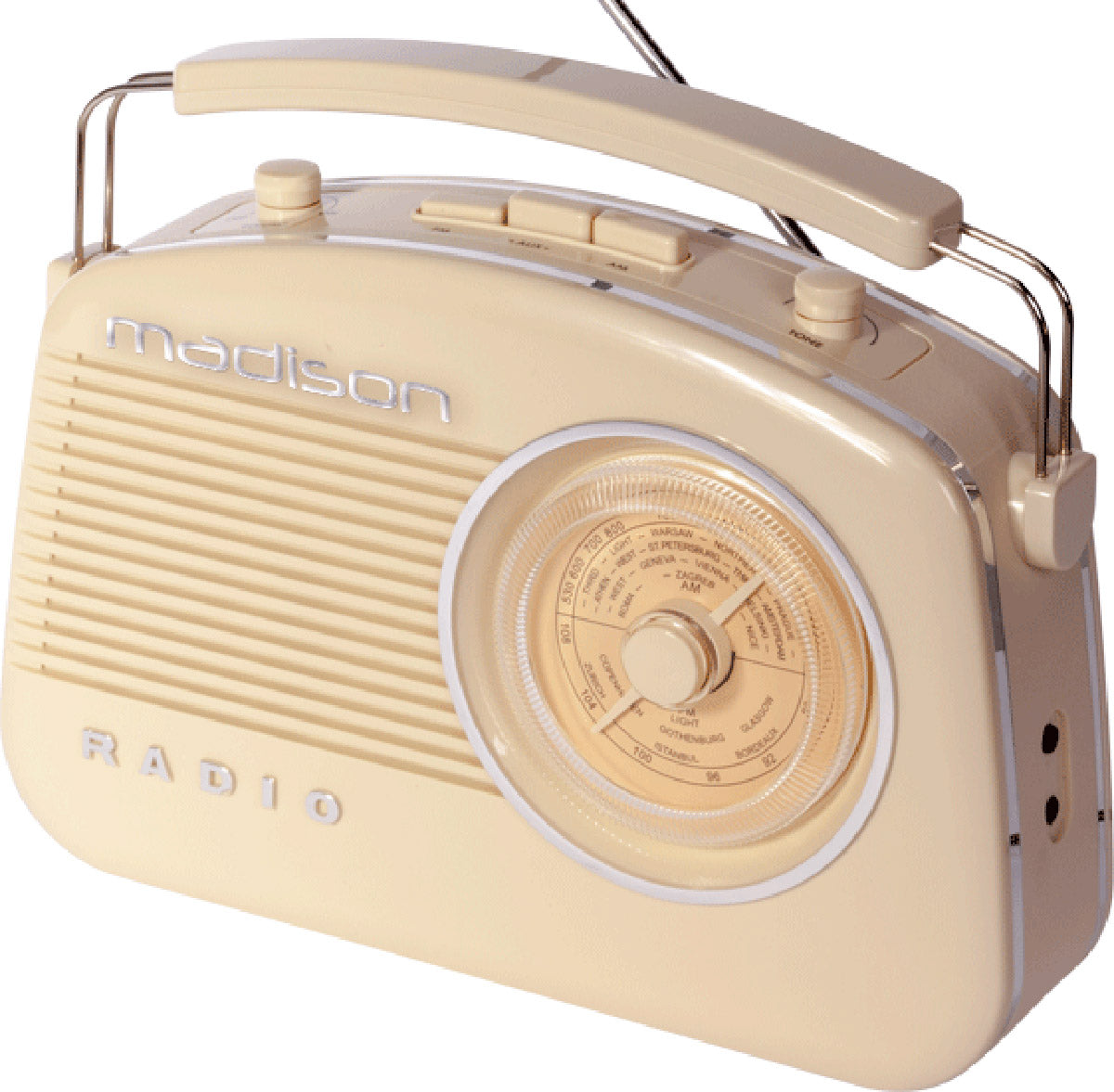 Madison retro radio w. Bluetooth, beige