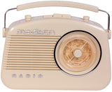 Madison retro radio w. Bluetooth, beige