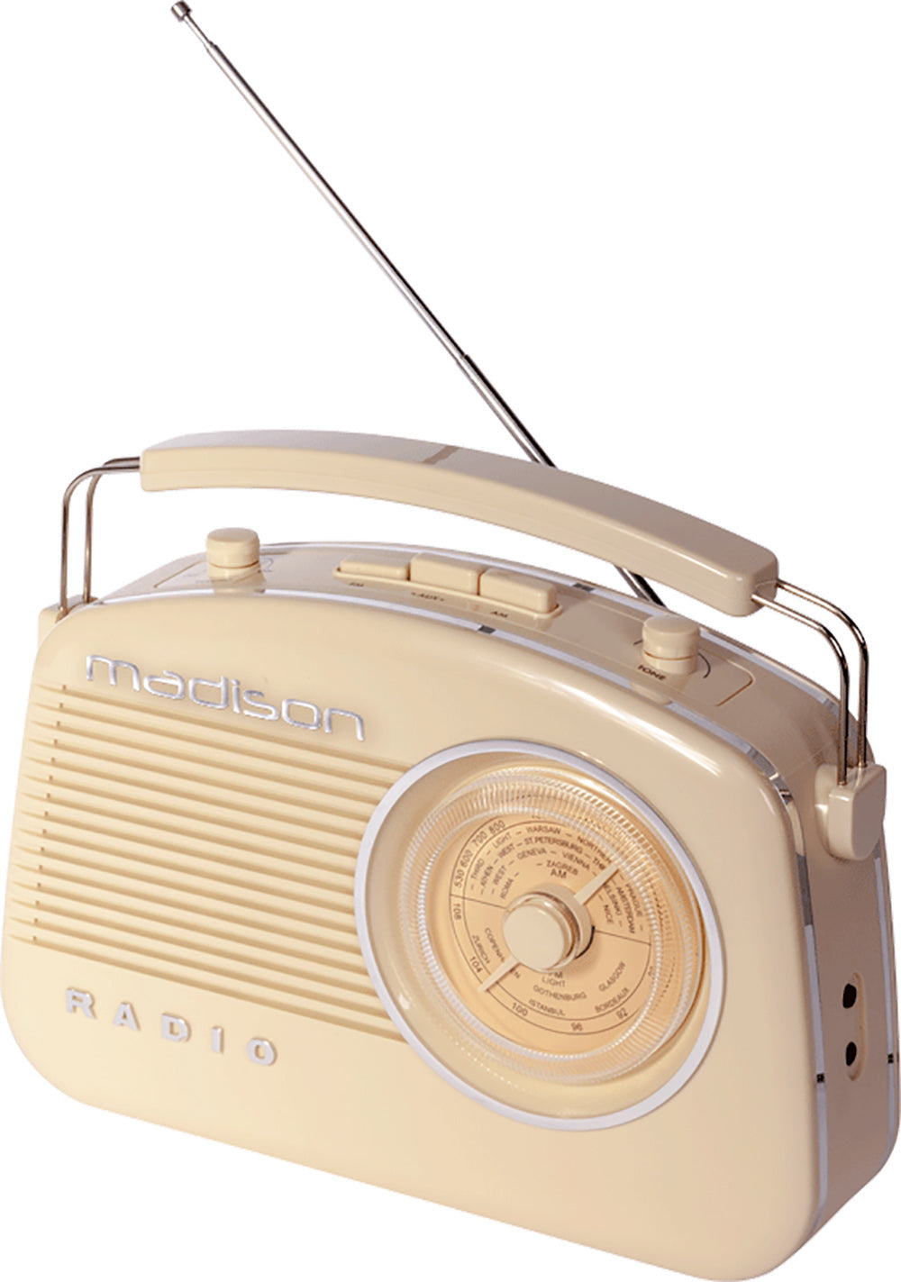 Madison retro radio w. Bluetooth, beige