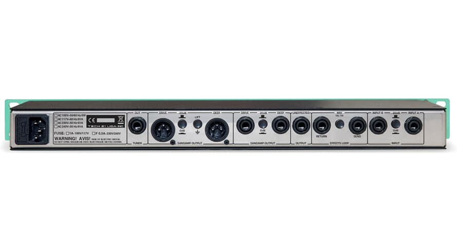 Tech 21 SansAmp GED-2112 preamplificador de rack, Geddy Lee