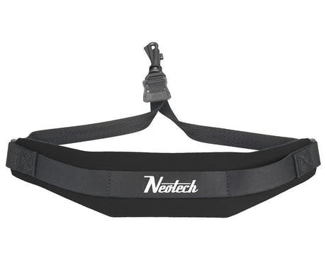 Correa para saxofón Neotech Soft Sax estándar, negra, gancho de plástico