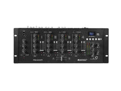 Mezclador DJ de 4 canales OMNITRONIC PM-444Pi con reproductor e interfaz USB