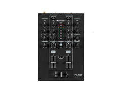Mezclador de DJ OMNITRONIC PM-202F de 2 canales con filtro y Bluetooth
