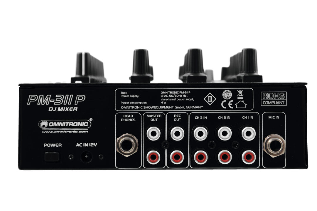 Mezclador DJ OMNITRONIC PM-311P con reproductor