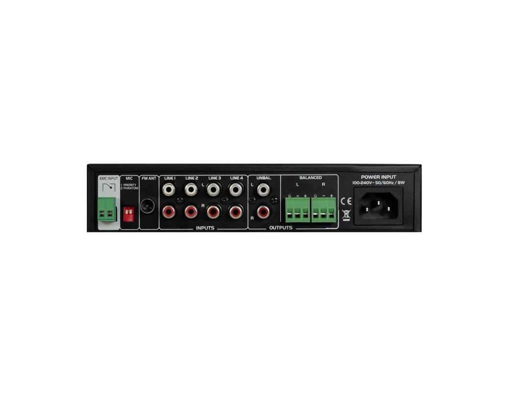 OMNITRONIC EP-220PS Preamplificador con reproductor MP3, Bluetooth y radio FM 9.5"