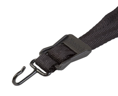 Neotech Soft Sax correa estándar para saxofón, negra, ganchos metálicos