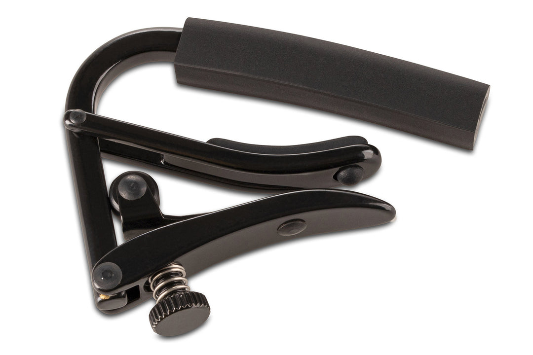 Shubb Capo Standard Capo - E-Guitar, radio de 7.25", negro (C4k)